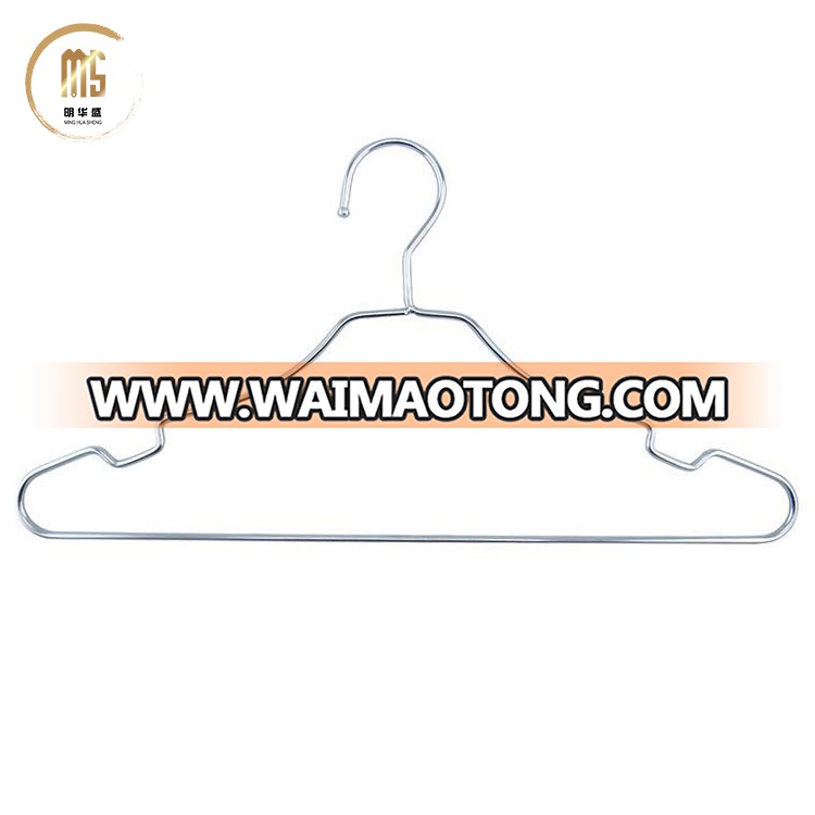 10 pieces / Lot High Quality Metal Clothes Hanger with Groove Stainless Steel Hanger